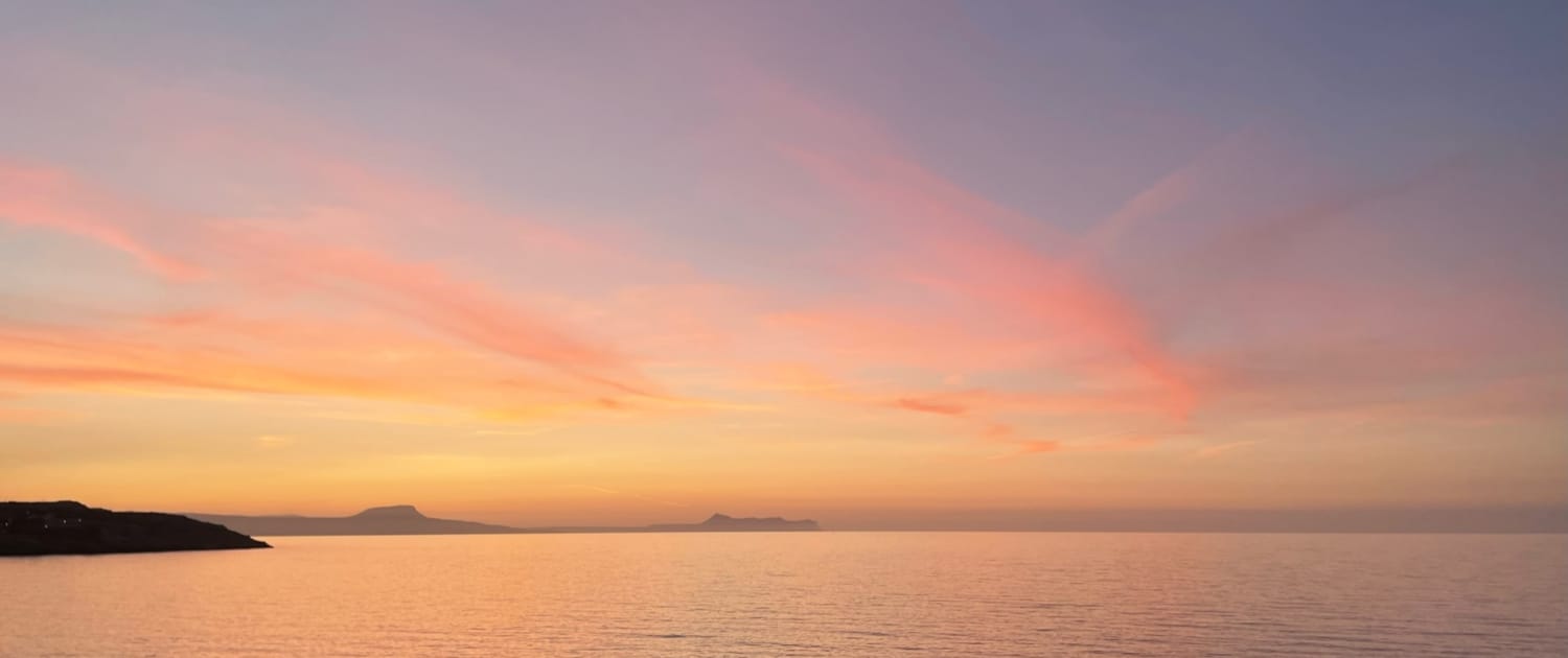 Sunset over the Aegean Sea